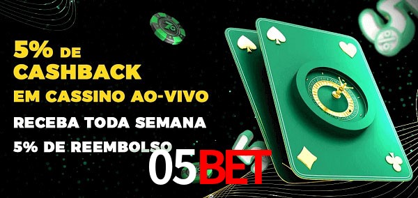 Promoções do cassino ao Vivo 05bet
